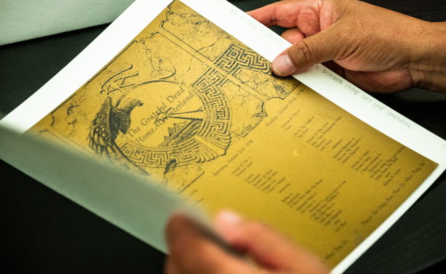 The Grateful Dead Archive at UC Santa Cruz includes nearly a thousand boxes' worth of flyers, posters and written correspondence from the band's 30-year history.