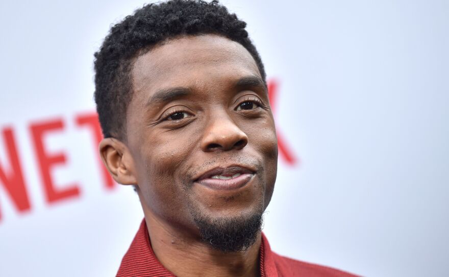 Chadwick Boseman, pictured in June 2019 in Los Angeles, portrayed historical figures with dignity and humanity. In public comments, he gave thanks to those who came before him.