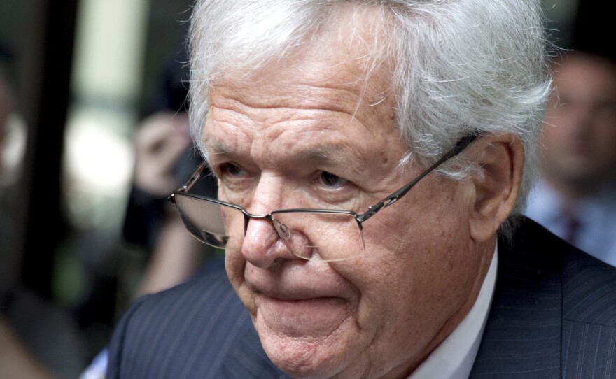 Former House Speaker Dennis Hastert departs the federal courthouse in Chicago on June 9 after his arraignment.
