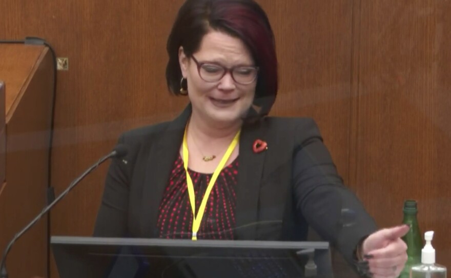 Courteney Ross, who was George Floyd's girlfriend, remembered him as "a mama's boy" as she testified in the trial of former Minneapolis police officer Derek Chauvin in Minneapolis, Minn.