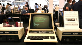 A 1981 Commodore SP9000 “Super PET” computer and floppy disk drives are displayed at the Vintage Computer Festival in Mountain View, Calif., Sunday, Aug. 2, 2026.