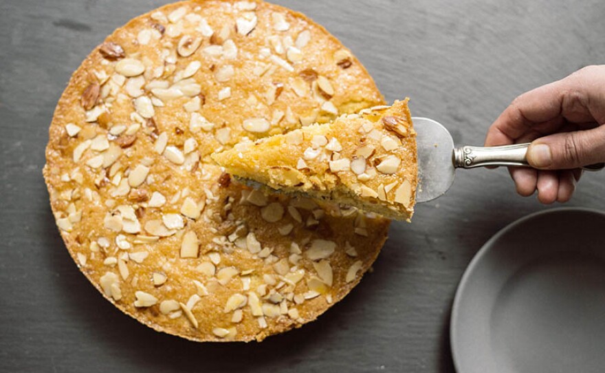 Milk Street cook Erika Bruce shares a recipe for tangerine-almond cake with bay-citrus syrup inspired by a technique used in the eastern Mediterranean. 