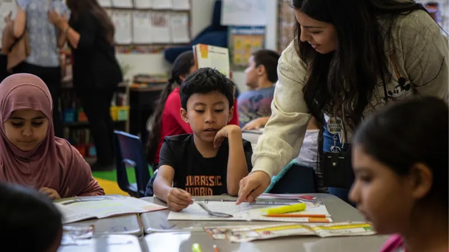Students at Washington Elementary School in Madera on Oct. 29, 2024.