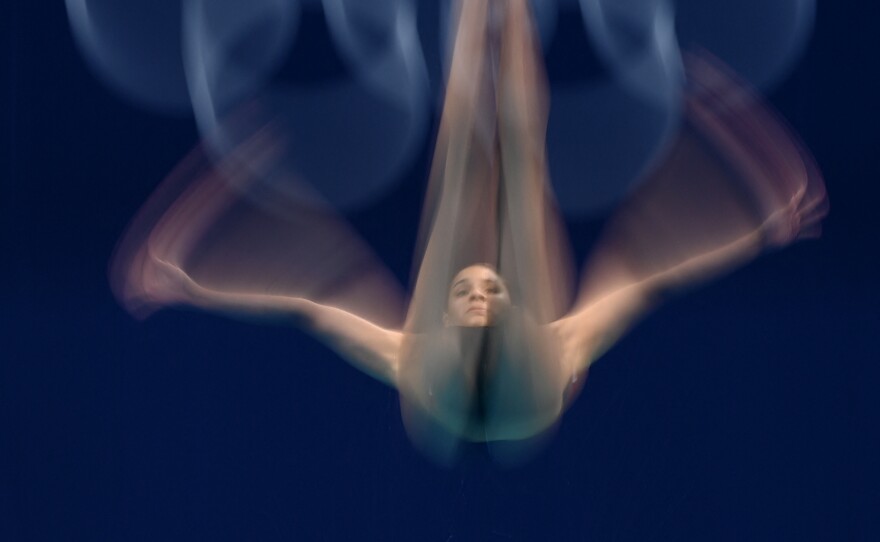Mexico's Aranza Vazquez Montano competes in the preliminary round of the women's 3m springboard diving event on July 30.