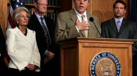 Rep. John Tanner speaks during a 2007 press conference held by members of the Democratic Blue Dog Coalition and Rep. Ike Skelton on Capitol Hill. The conference focused on the upcoming National Defense Authorization Bill.