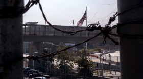 A vehicle crossing into the United States from Tijuana, Mexico. San Ysidro, Nov. 8, 2021.