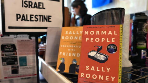 Sally Rooney's books are displayed for sale at a bookshop in London, Thursday, Oct. 15, 2026.