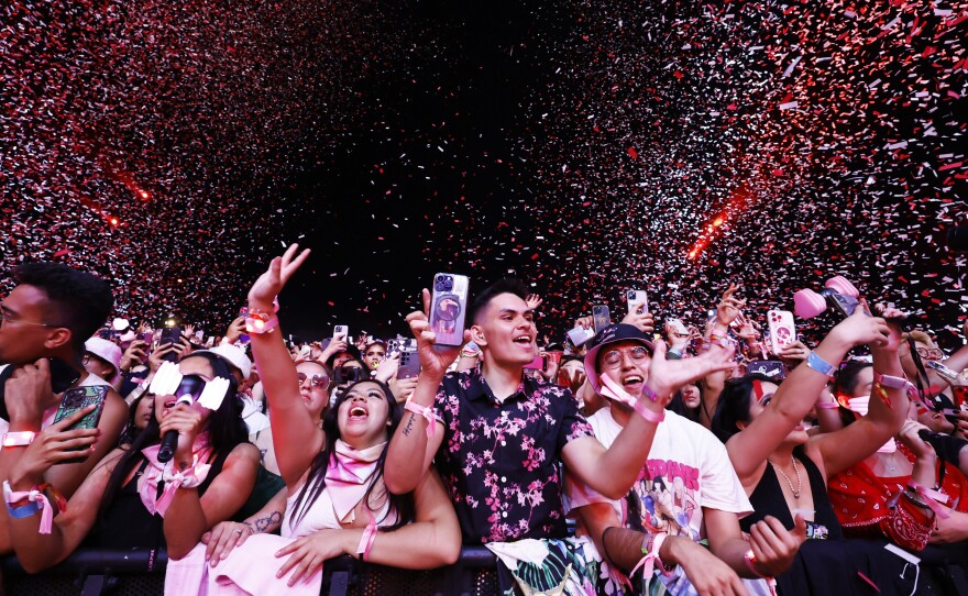 Festivalgoers during Coachella.