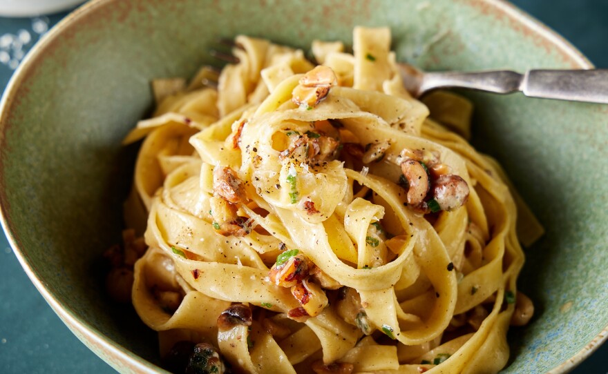 Fresh Egg Pasta with Brown Butter and Hazelnuts