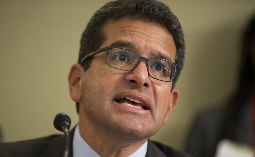 Puerto Rico's disgraced Gov. Ricardo Rosselló announced Wednesday he plans to nominate former Resident Commissioner Pedro Pierluisi, pictured in 2016, to succeed him when he steps down on Friday.