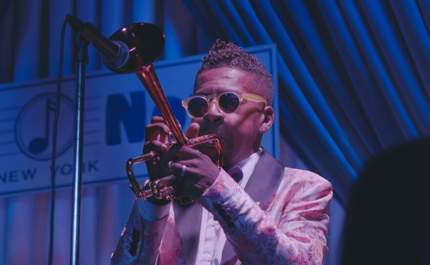 Roy Hargrove playing trumpet at Blue Note, New York City (undated)