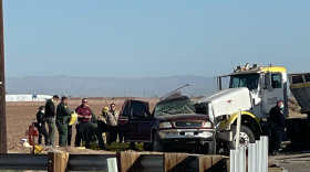 An SUV crashed into a semi-truck in Holtville on Highway 115, near El Centro on March 2, 2021.