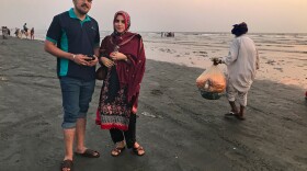 Saad, 22, and Mayda, 22, were celebrating their first Valentine's Day together.