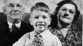 Listener Laurie Pavlos' father, Richard Voigt, with her great-grandparents Frederick and Ethel Rickmeyer. Frederick documented many of his wife's recipes by hand in the early 1900s.