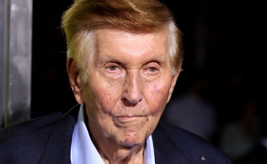 Sumner Redstone attends a film premiere in Los Angeles in 2012.