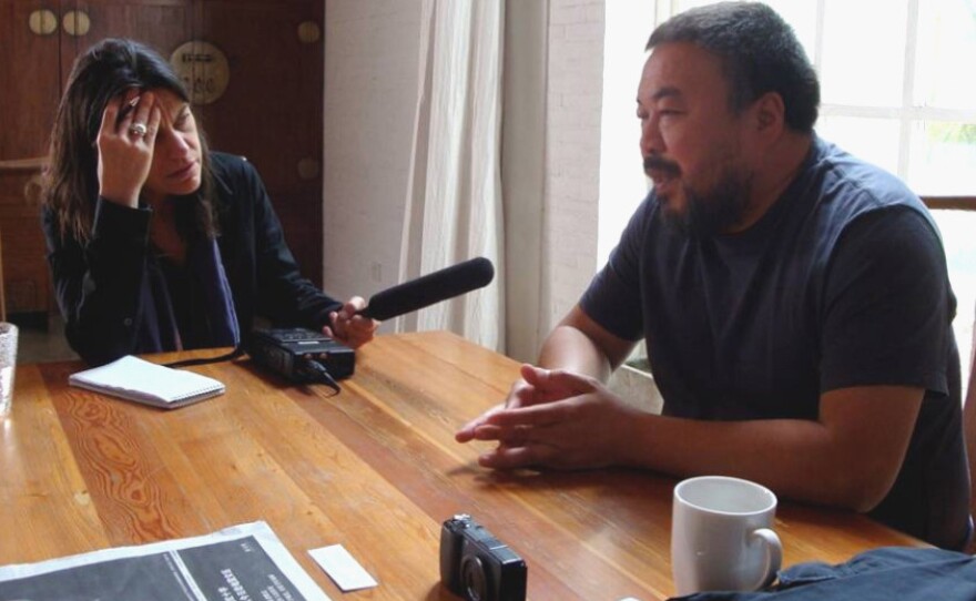 In 2008, NPR's Laura Sydell sat down with artist Ai Weiwei at his studio in Beijing, where he kept his camera at arm's reach.