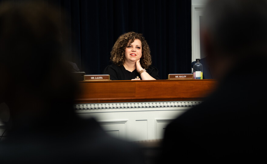 Rep. Celeste Maloy, R-Utah, listens during a committee hearing at the Capitol on March 6.