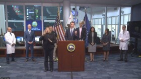 California Gov. Gavin Newsom issues a statewide "stay-at-home" order on March 17, 2020, in response to the coronavirus pandemic.