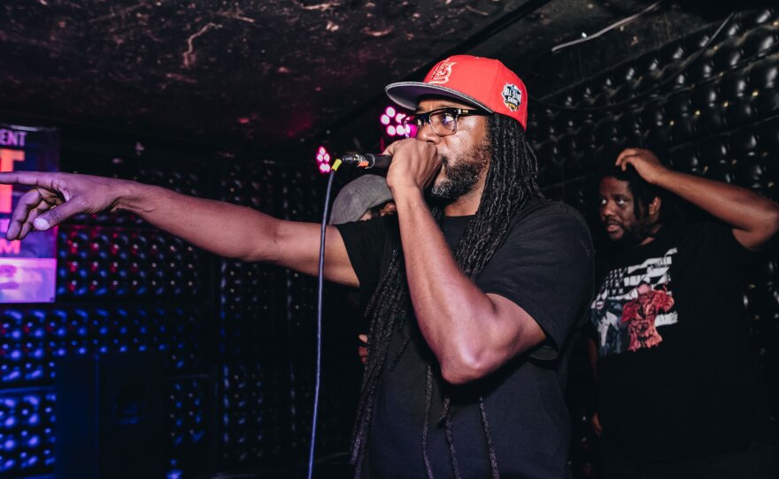 DJ Artistic hosts one of his Battle Bot events in an undated photo.