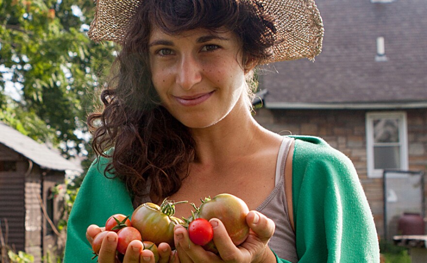 Artist and urban farmer Kate Daughdrill