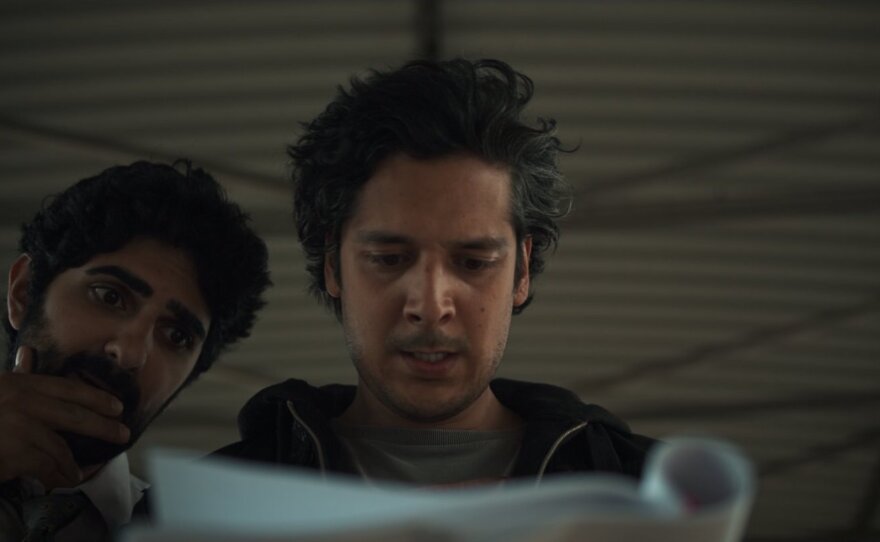 Javid (Reza Brojerdi) and Tan (Erkan Acar) appear to be at the mercy of a cursed script in "Snowflake."