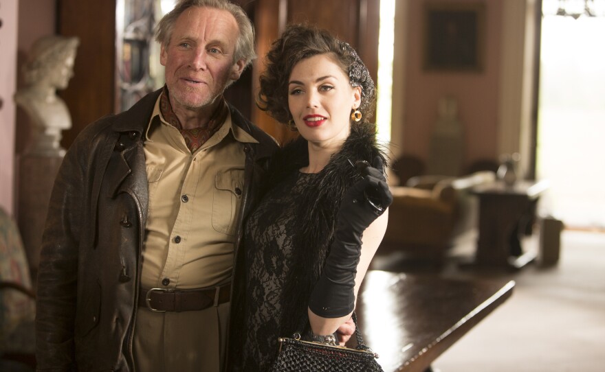 Sir Raleigh (Nicholas Farrell) and Caterina (Poppy Corby-Tuech).