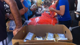 Feeding America San Diego distributes more than 1.5 million pounds of food each month to families thoughout San Diego. 