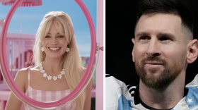From left: a Nats fan, a Barbie, a sports figure