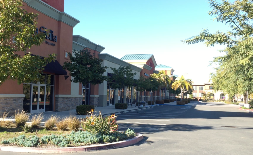 Shops in the mixed-use development at Breeze Hill in Vista sit empty due to a lack of tenants. The building will be torn down and replaced with housing, January 2017.