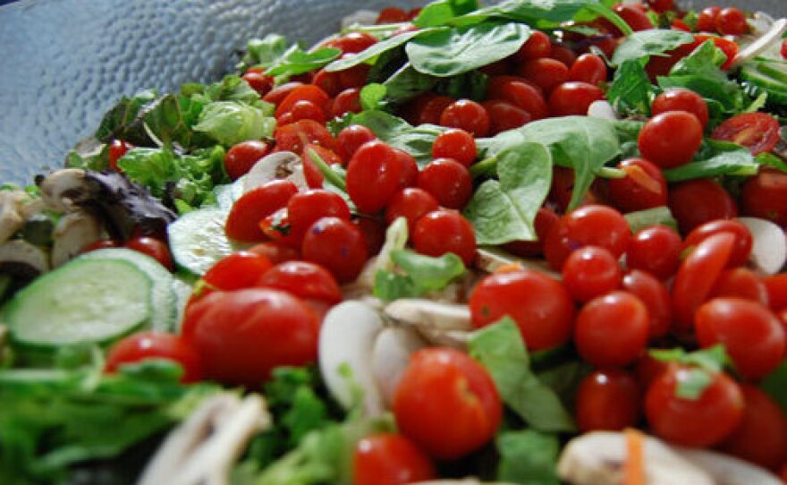 One of SpareFoot chef Avi Dvorin's fresh salads prepared daily for the firm's 90 employees.