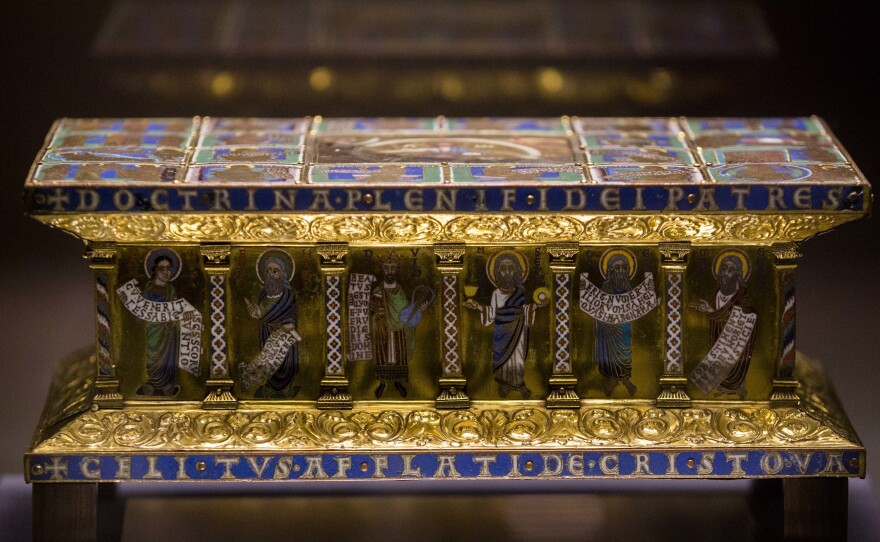 In this picture taken in 2014, the medieval portable altar of Eilbertus a part of the Guelph treasure, is displayed at the Bode Museum in Berlin. The treasure's complicated history found itself at the U.S. Supreme Court.