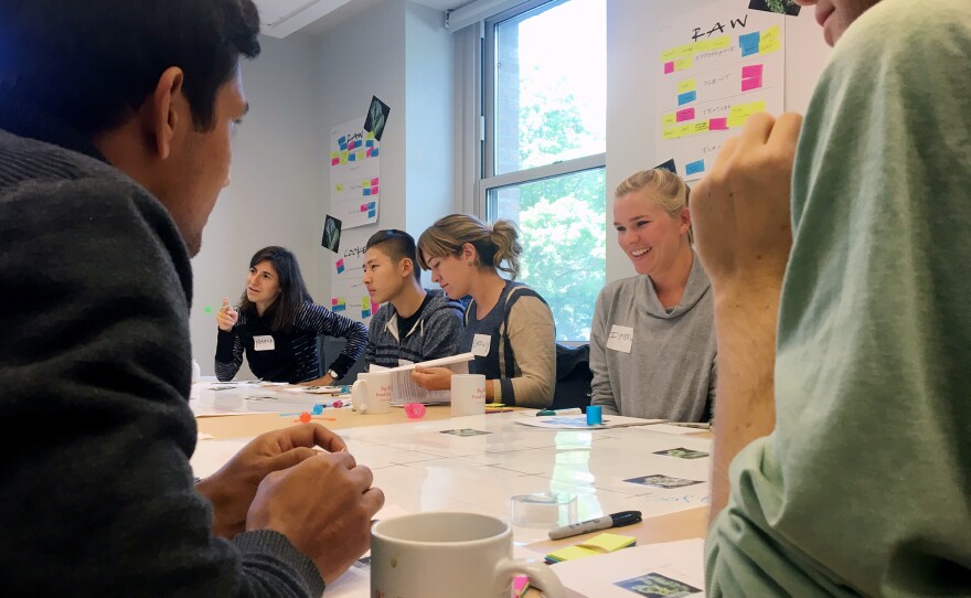 After two weeks of keeping kale journals (really!), participants came together to discuss their feelings about kale for three hours.