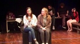 San Diego State University theatre students are pictured rehearsing, March 13, 2017.