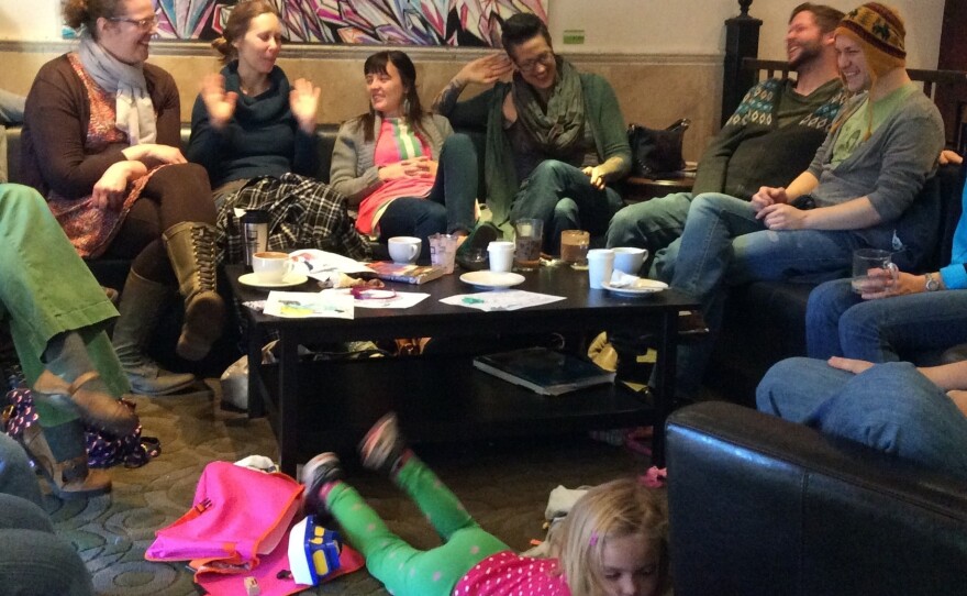 Members of the church meet at Denver coffee houses during the week for what they call "office hours" -- informal and often highly irreverent chats.