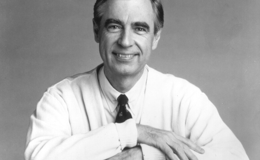 Fred Rogers, the host of the children's television series<em> Mr. Rogers' Neighborhood</em> in a portrait from the 1980s.