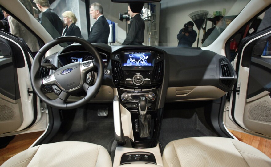 Ford's MyFord Touch interface allows users to manage phone calls, navigation, entertainment and the car's temperature through a touch screen on the dashboard.