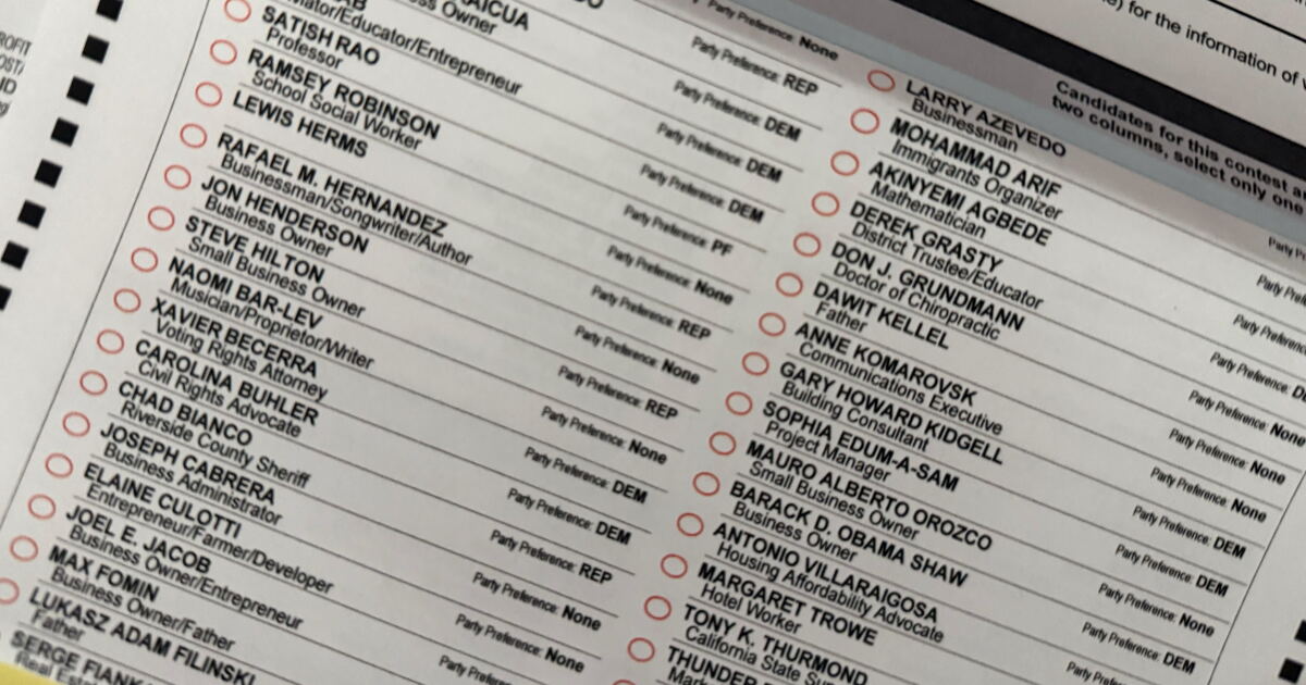California Primary Election Scheduled for June 2