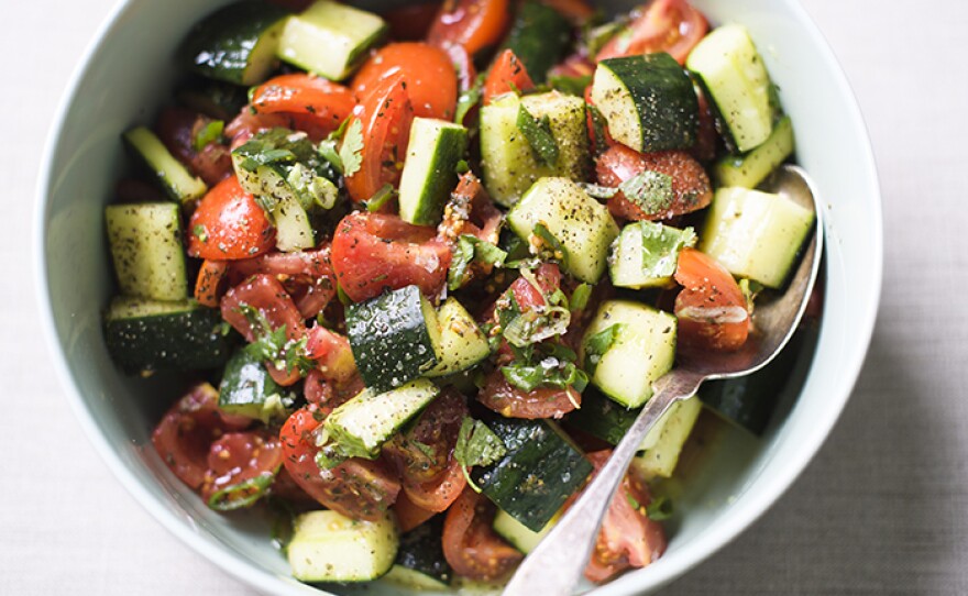 Fresh and vibrant Persian Tomato and Cucumber Salad