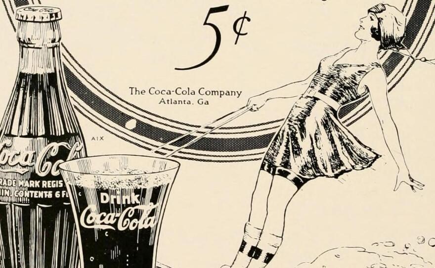 An add for Coca-Cola in The PaC-SaC, a student publication from the Presbyterian College of South Carolina, circa 1922.