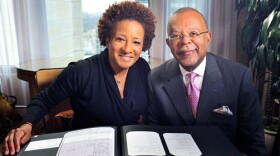 Wanda Sykes and Henry Louis Gates, Jr. during the filming of FINDING YOUR ROOTS.