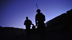 U.S. troops from the 2nd Battalion, 87th Infantry Regiment patrol at dawn in Kandalay, Afghanistan. A worldwide "stand down" for troops to take part in suicide prevention training Thursday is part of the Army's response to an alarming suicide rate - nearly one a day.