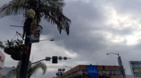 Rain clouds over Hillcrest, Jan. 13, 2017. 