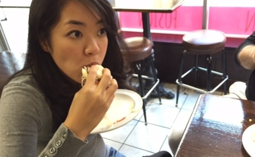 Ann wonders: Why do we always stop at two cuisines with fusion food. What about a gefiltebacoguettezzabangeroutine?