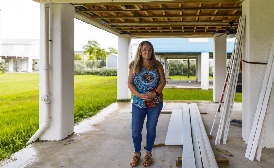 Insurance agent Rebecca Horan in Big Pine Key, Florida, finds the new flood risk rating system confusing.