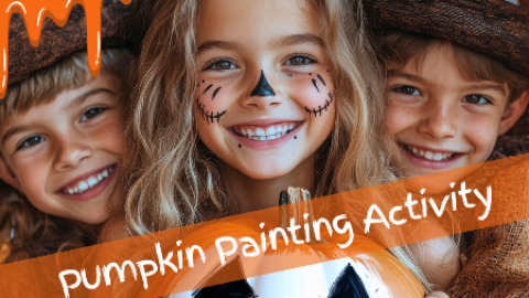 Pick, Paint & Play: A Pumpkin Painting Activity for Kids
