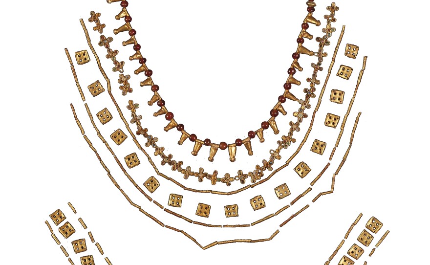 A Dutch court has ruled that a trove of historical artifacts that is being held by an Amsterdam museum, including this jewelry, must be returned to Ukraine and not to four museums in Crimea that loaned out the objects for an exhibition in 2014.