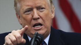 President Donald Trump speaks in the Rose Garden of the White House in Washington after a meeting with Congressional leaders on border security as the government shutdown continues Friday, Jan. 4, 2019. 
