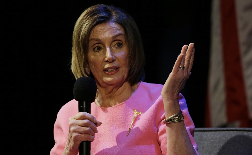 House Speaker Nancy Pelosi, D-Calif., responds on Wednesday to Mueller's remarks, at the Commonwealth Club in San Francisco.
