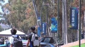 Students walk to class at UC San Diego on Friday, May 30, 2025.