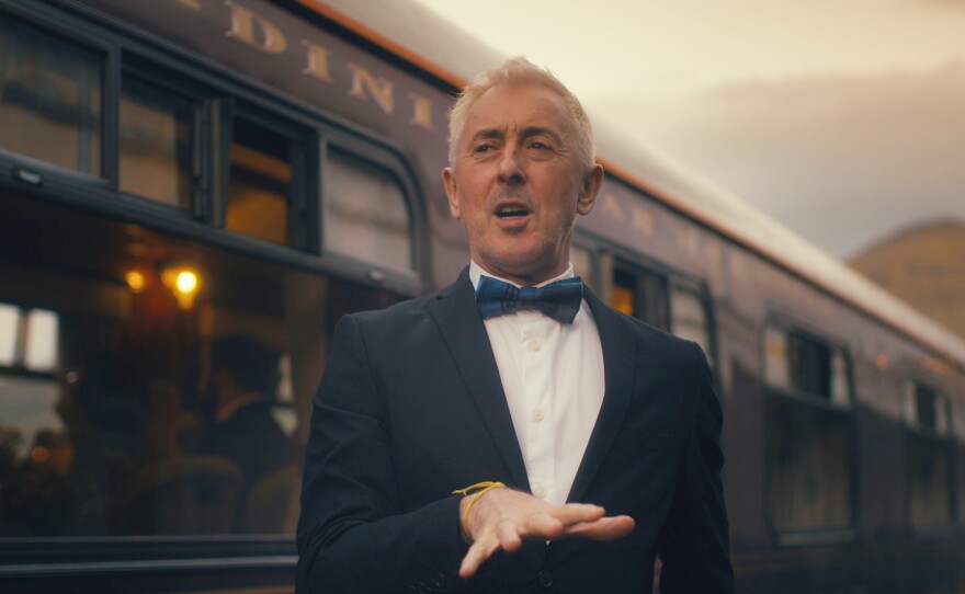 Alan Cumming embarks on an epic adventure aboard the Royal Scotsman, an iconic luxury train that promises an unparalleled odyssey through the majestic landscape of Scotland